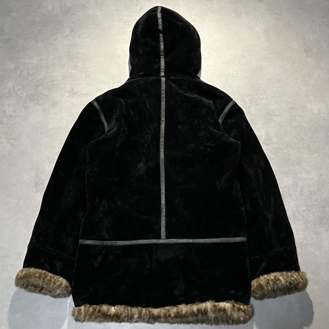 値引 y2k punk grunge velours fur jacket coat ジャケット・アウター