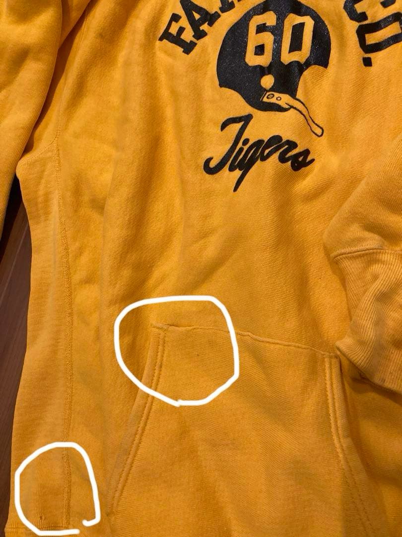 チャンピオン リバースウィーブ 単色後期 フーディ パーカー XXL イエロー チャンピオン リバースウィーブ 単色後期 フーディ パーカー XXL イエロー