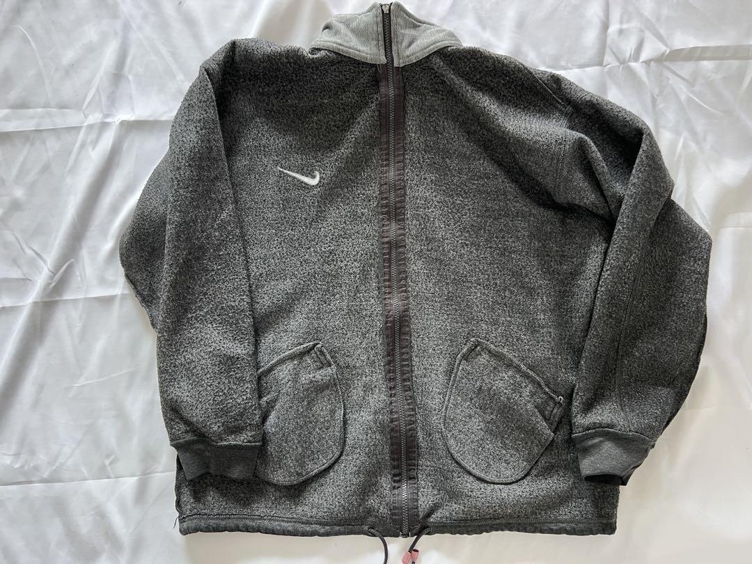90s 【NIKE】 XL フルジップ ジャケット cotton100%