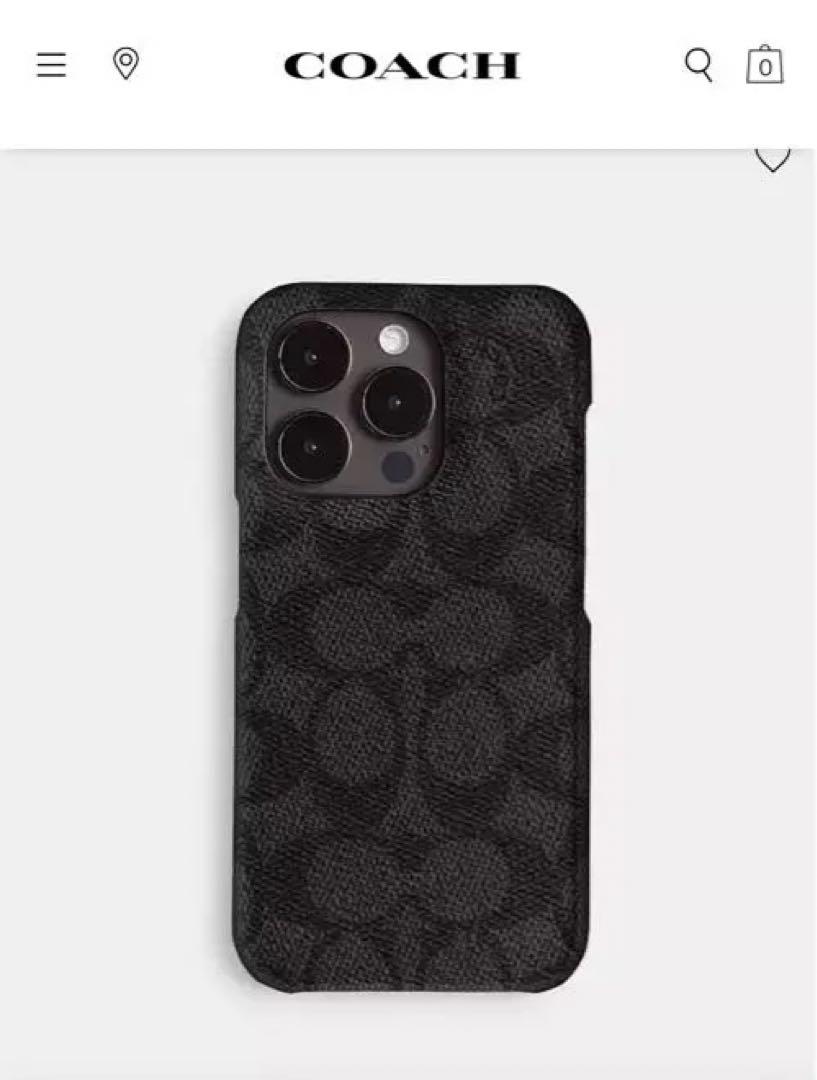 COACH iPhone 15PRO スマホカバー　　　　　　背面ケース