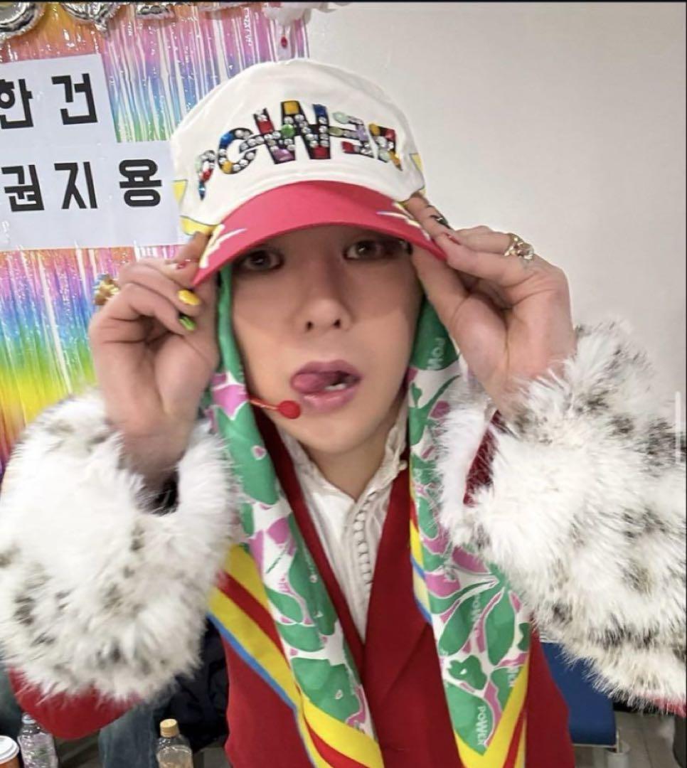 【ラスト一点】G-DRAGON POWER キャップ赤白×稲妻　パワーキャップ