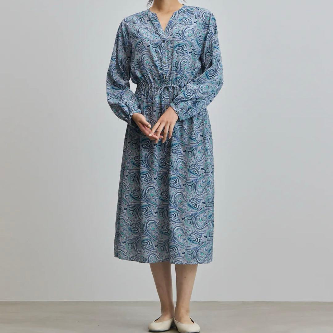 SOÉJU ペイズリー柄ワンピース L.GRAY サイズF SIZE SOÉJU