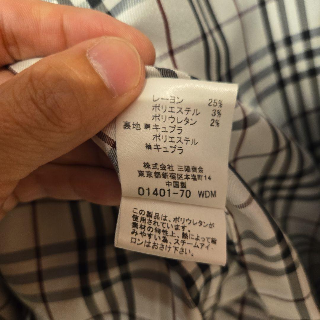 BURBERRY BLACK LABEL ベロア テーラードジャケット