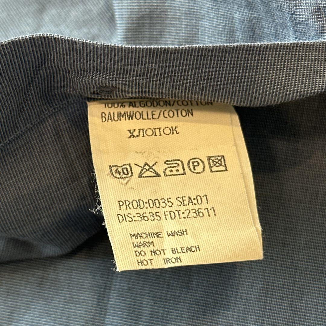 美品 HUGO BOSS イタリア製 ヒューゴボス ネイビーシャツ Lサイズ相当