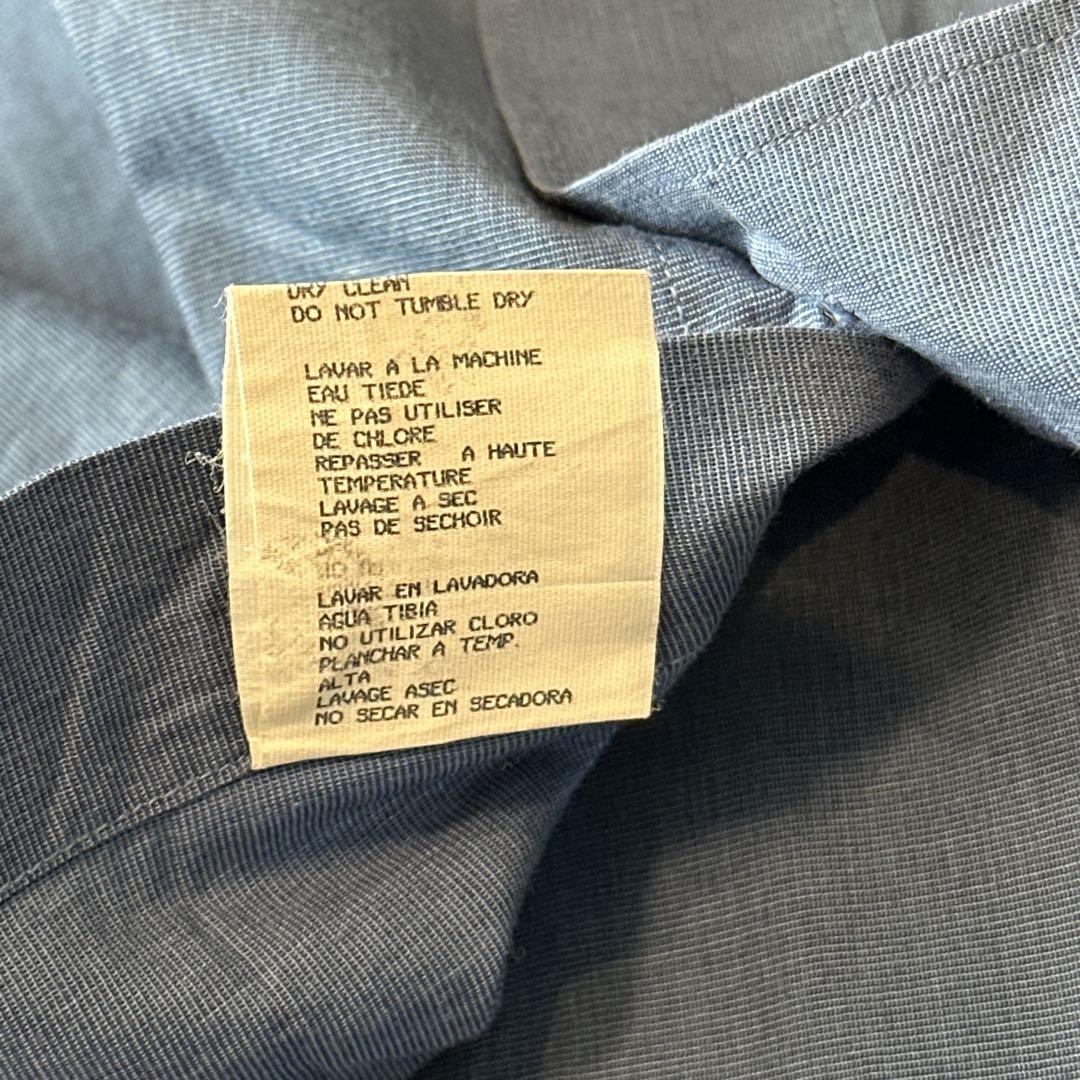 美品 HUGO BOSS イタリア製 ヒューゴボス ネイビーシャツ Lサイズ相当