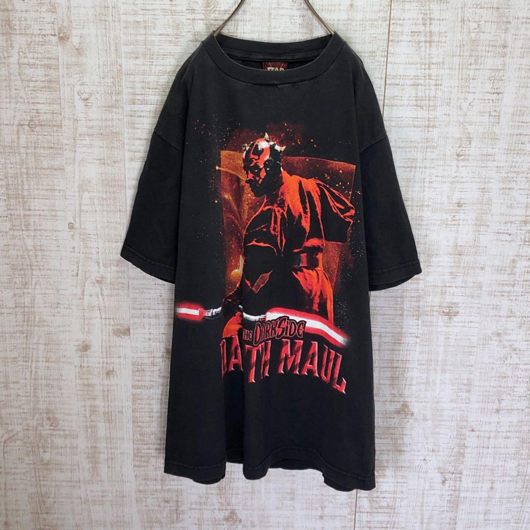 90's スターウォーズ ダースモール プリントＴシャツ 半袖 古着 5051