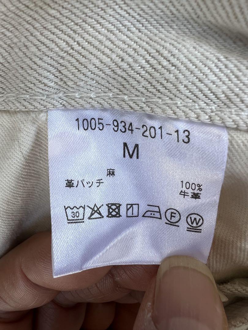 【新品未使用品】 中川政七商店 麻デニムパンツ 白 Mサイズ