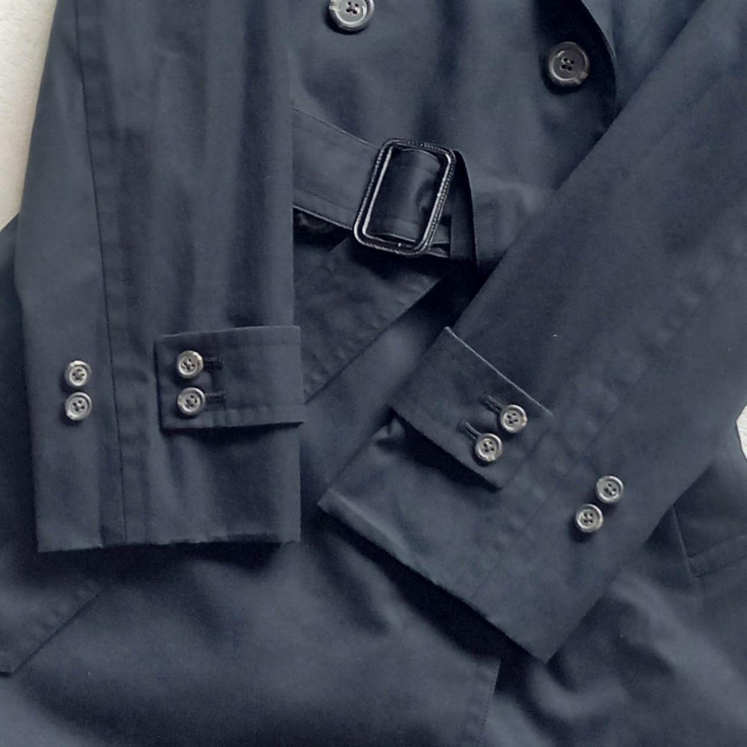 【極美品】ラルフローレン ロング トレンチコート ベルト付 S ネイビー
