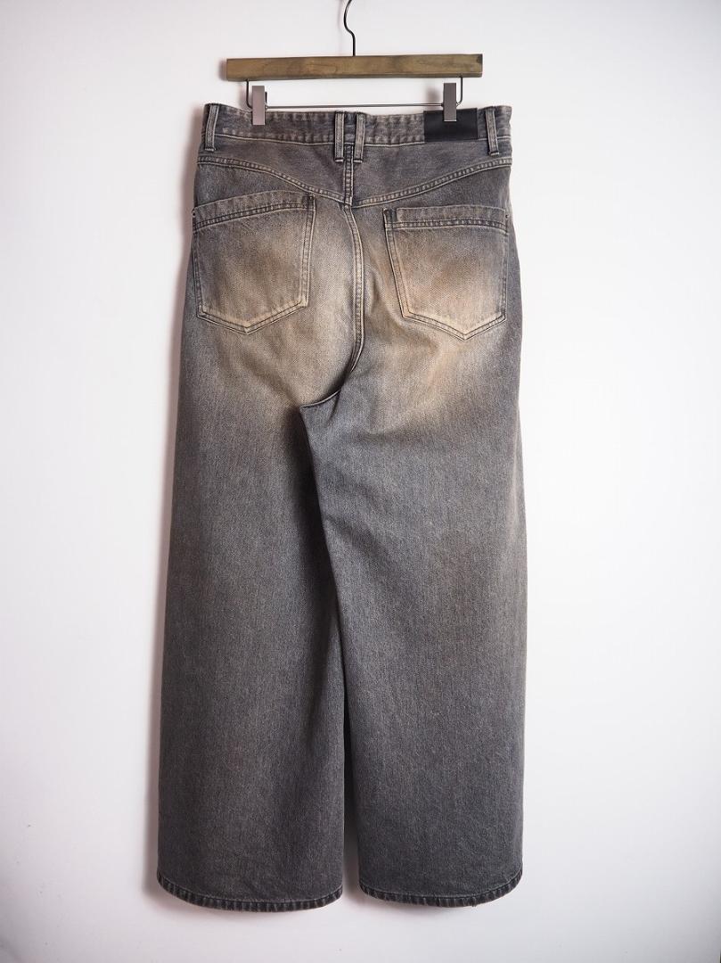美品24AW JUHA RUST BAGGY DENIM PANTS 528P▲