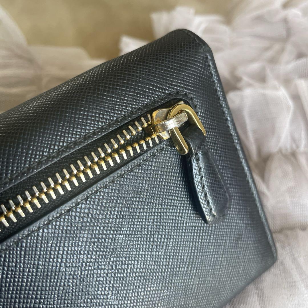 プラダ PRADA サフィアーノ 長財布 ブラック 箱付き