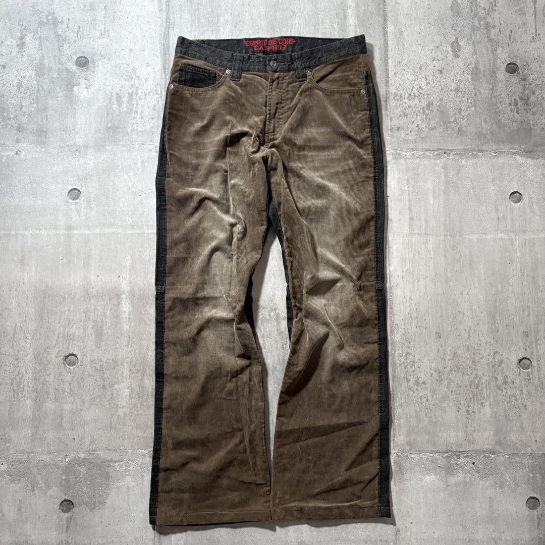 パンツ 2000's denim corduroy docking flarepants