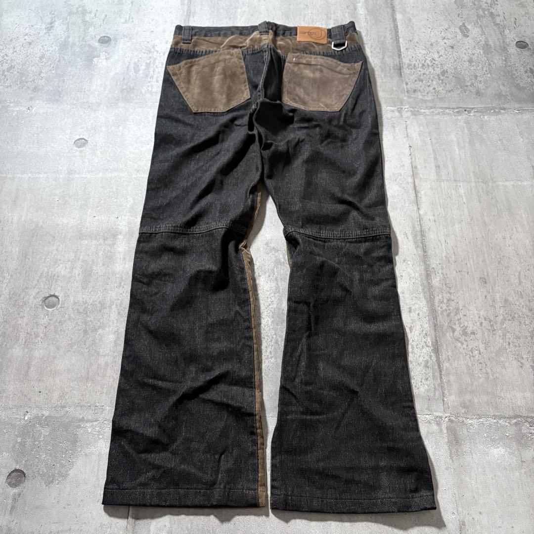 パンツ 2000's denim corduroy docking flarepants