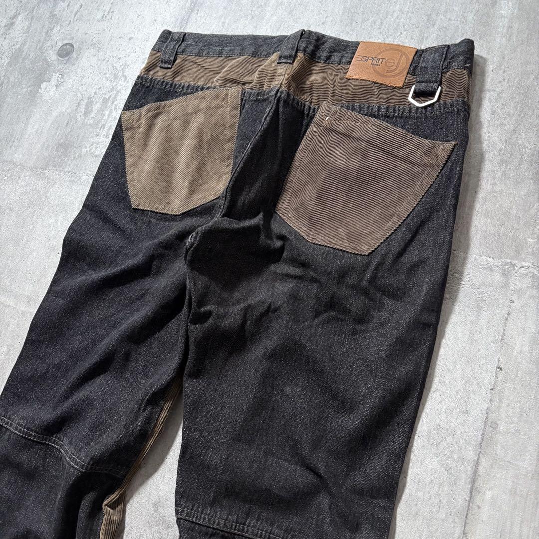 パンツ 2000's denim corduroy docking flarepants