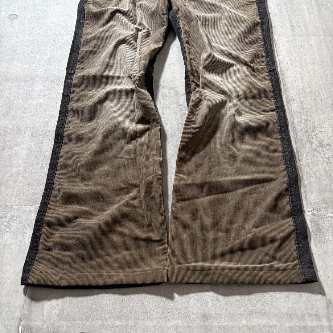 パンツ 2000's denim corduroy docking flarepants