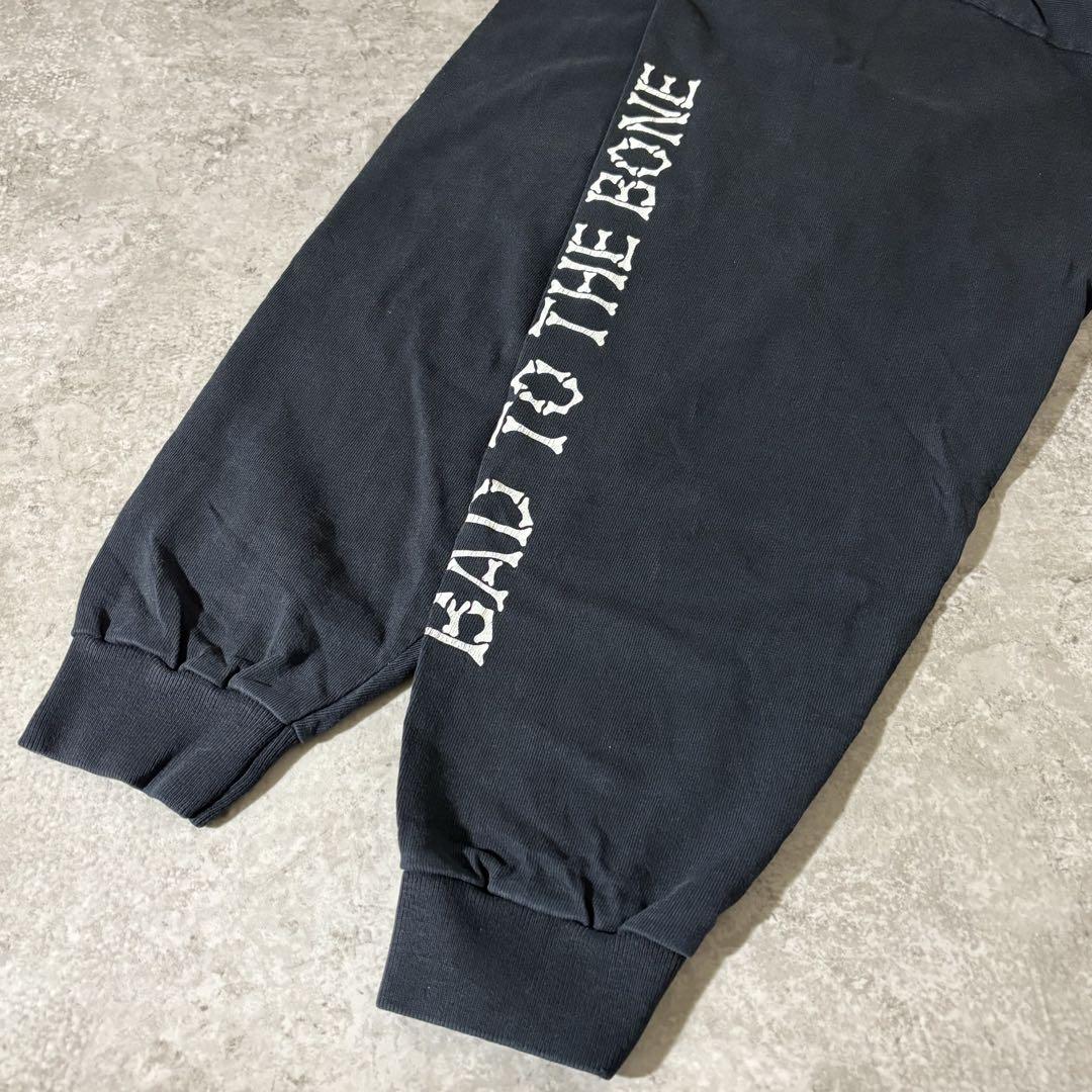 90s 00s ハーレーダビッドソン ボーン スカル Tシャツ 長袖 ロンT