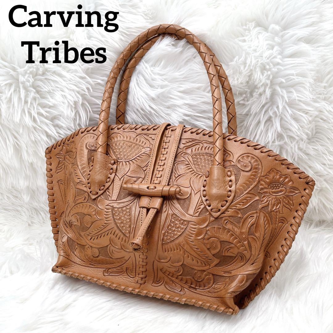 Carving Tribes カービングドライブス トートバッグ ブラウン 本革