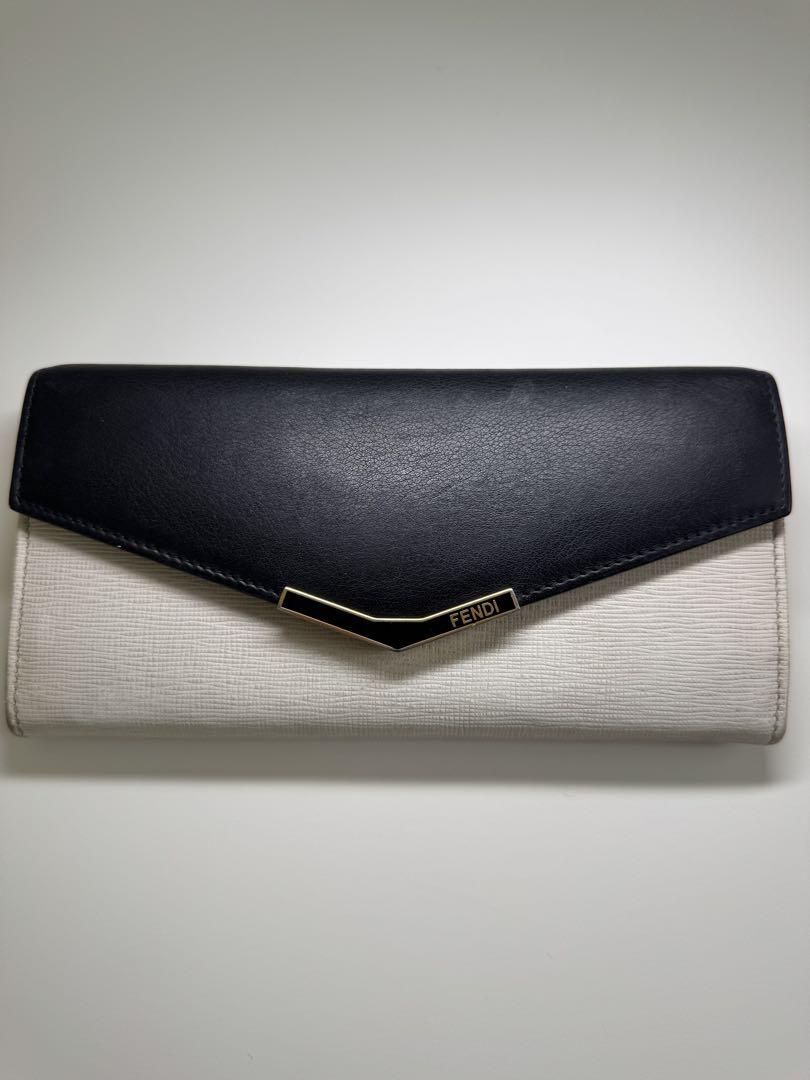 FENDI 財布 黒/白 バイカラー