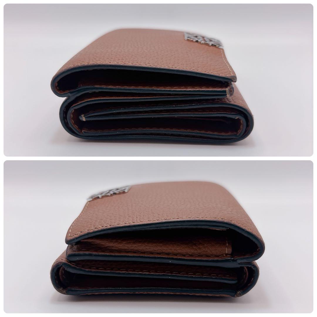 LOEWE ロエベ トライフォールドウォレット ペブルグレインカーフ