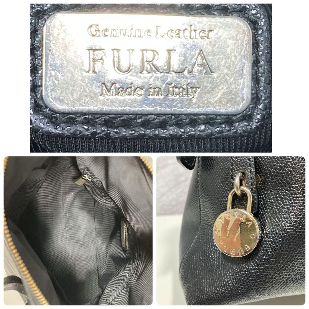 フルラ FURLA パイパー ハンドバッグ 黒 ブラック