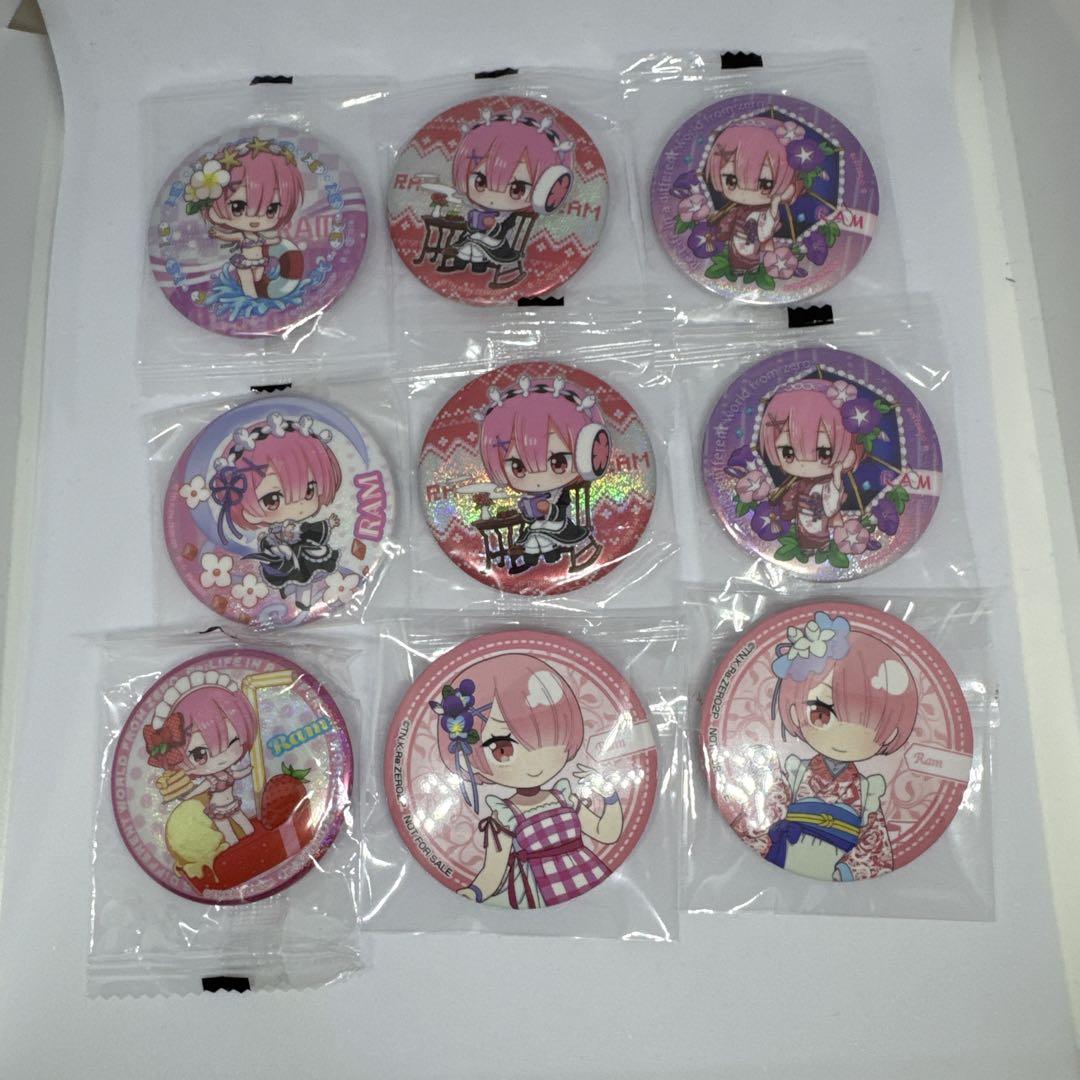 リゼロ ラム 缶バッジ 8個セット ホログラムあり - メルカリ