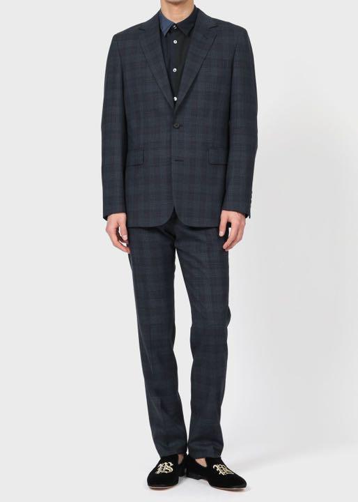 Paul smith ブラッシュチェック セットアップ スーツ eva.gov.co