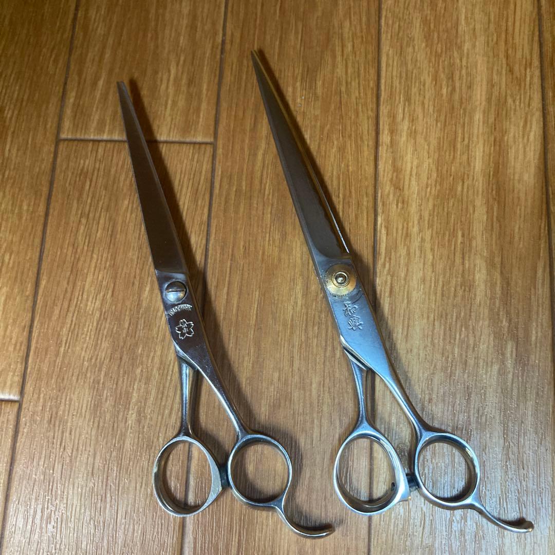 ステンレス製長刃散髪用シザー