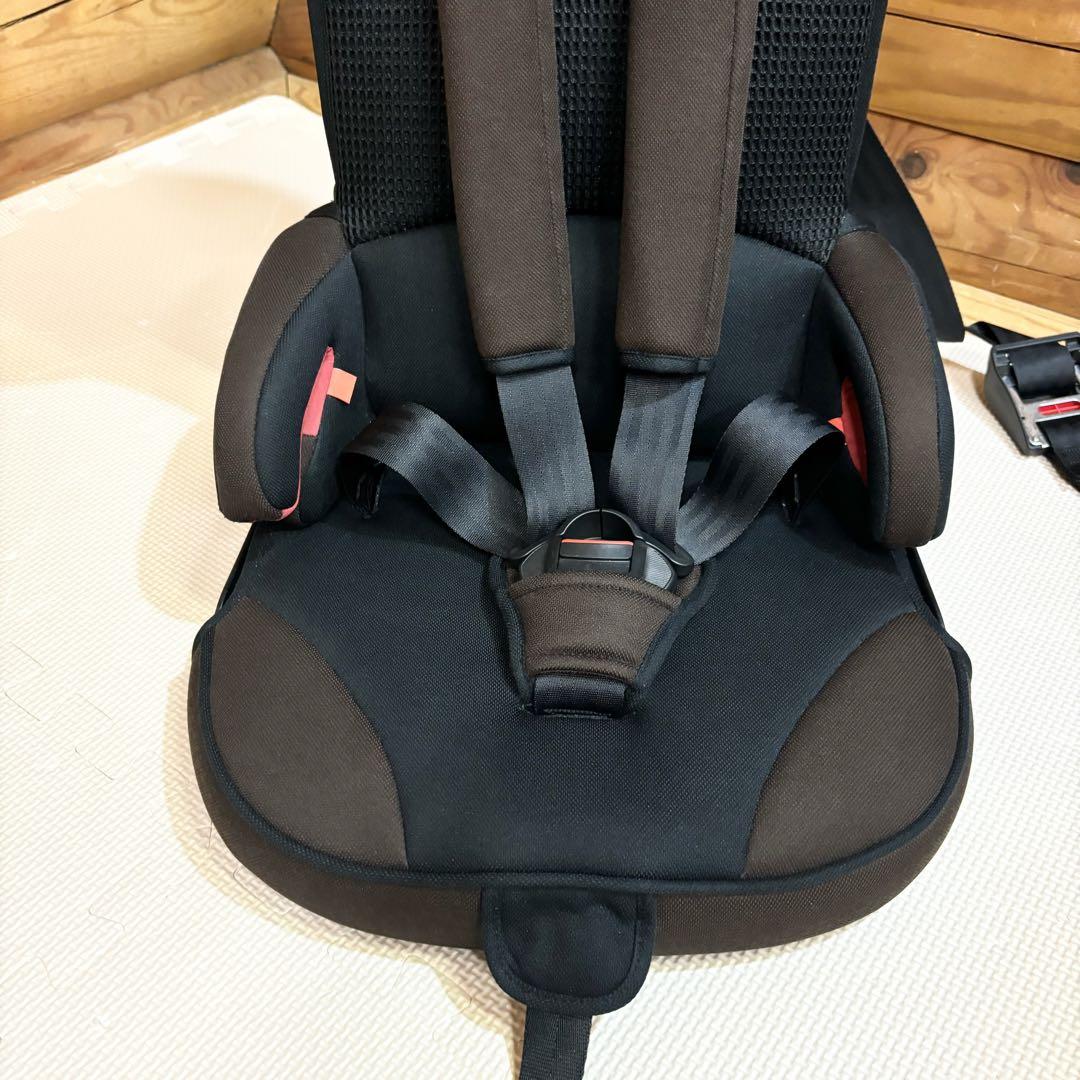 【美品】日本育児 トラベルベストECフィックス コンパクトチャイルドシート