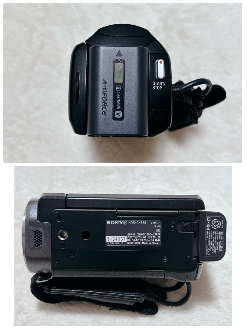 ✨美品✨ SONY HDR-CX535 ビデオカメラ 動作品 ブラック 黒