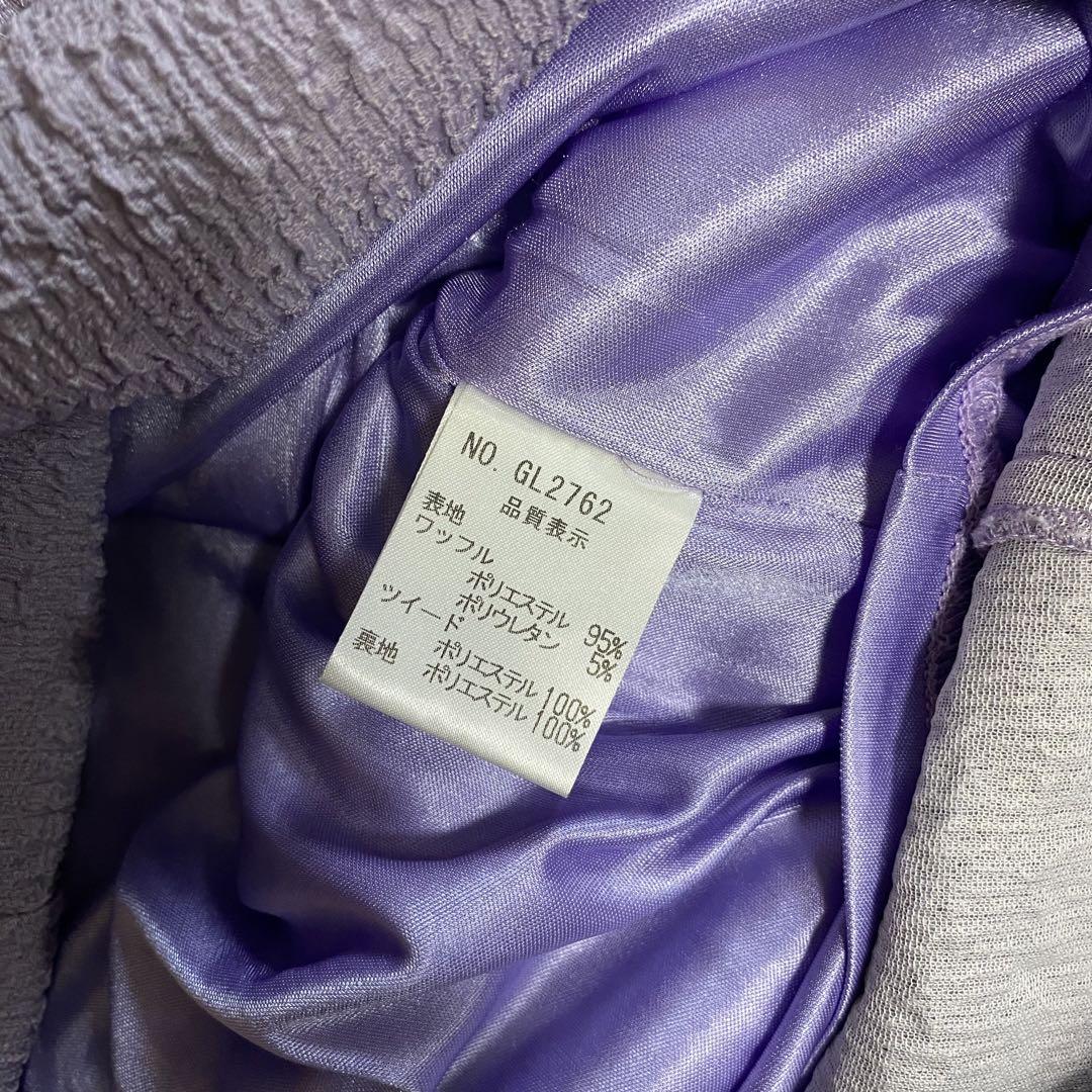 ROBE de FLEURS Glossy  ジッパーミニドレス