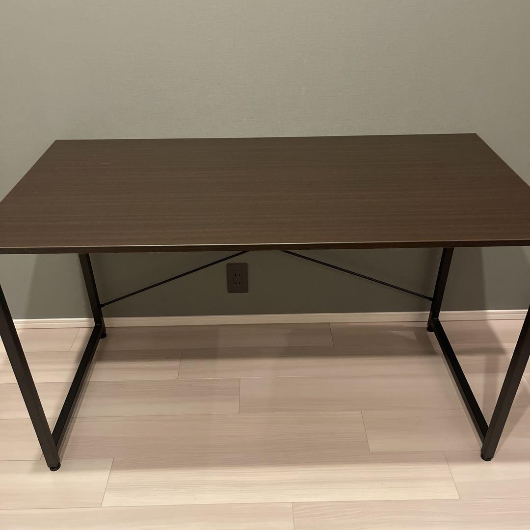 ❤️サンワダイレクト シンプルデスク 120 x 60cm クランプ対応　ブラウン