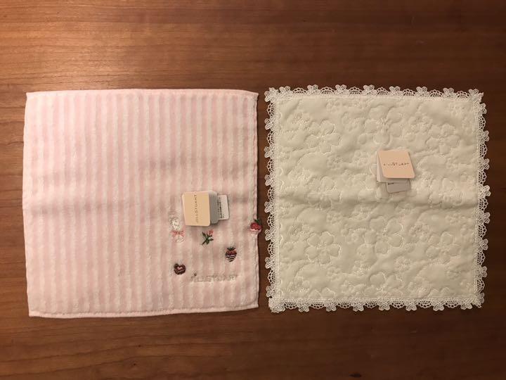 JILLSTUART キッズタオルハンカチ 2枚セット 新品