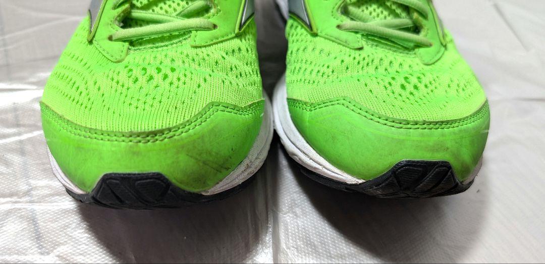 Mizuno ミズノ　waverider22　ランニングシューズ　黄緑