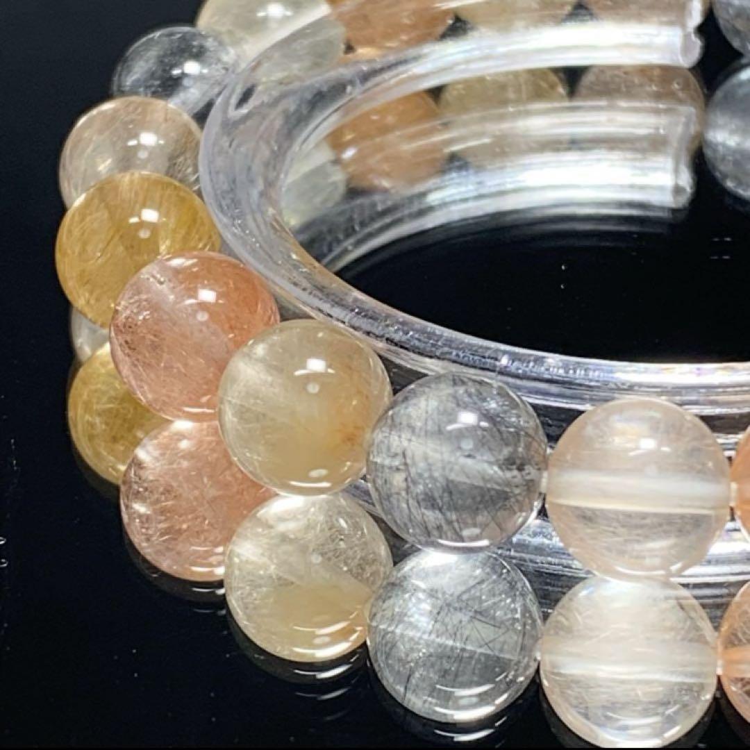 癒し❣️ラリマーハート・キャツアイクンツァイトブレスレット アクセサリー