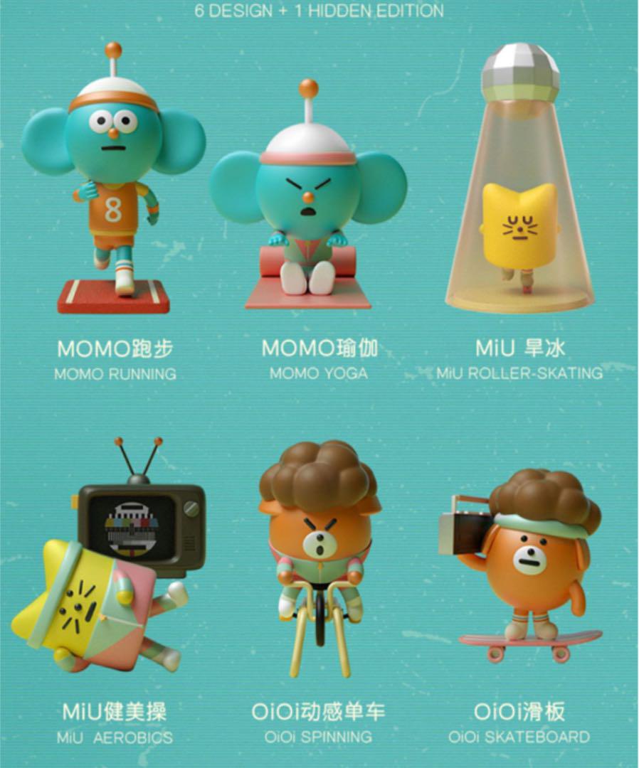 MOMO PLANET スポーツシリーズ フィギュア 1BOX// 8ピース入り