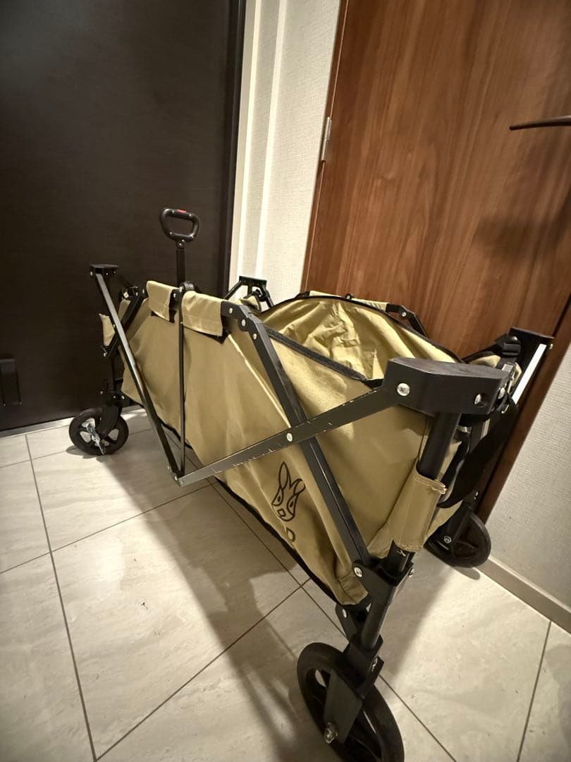 DOD 折りたたみキャリーワゴン カーキ
