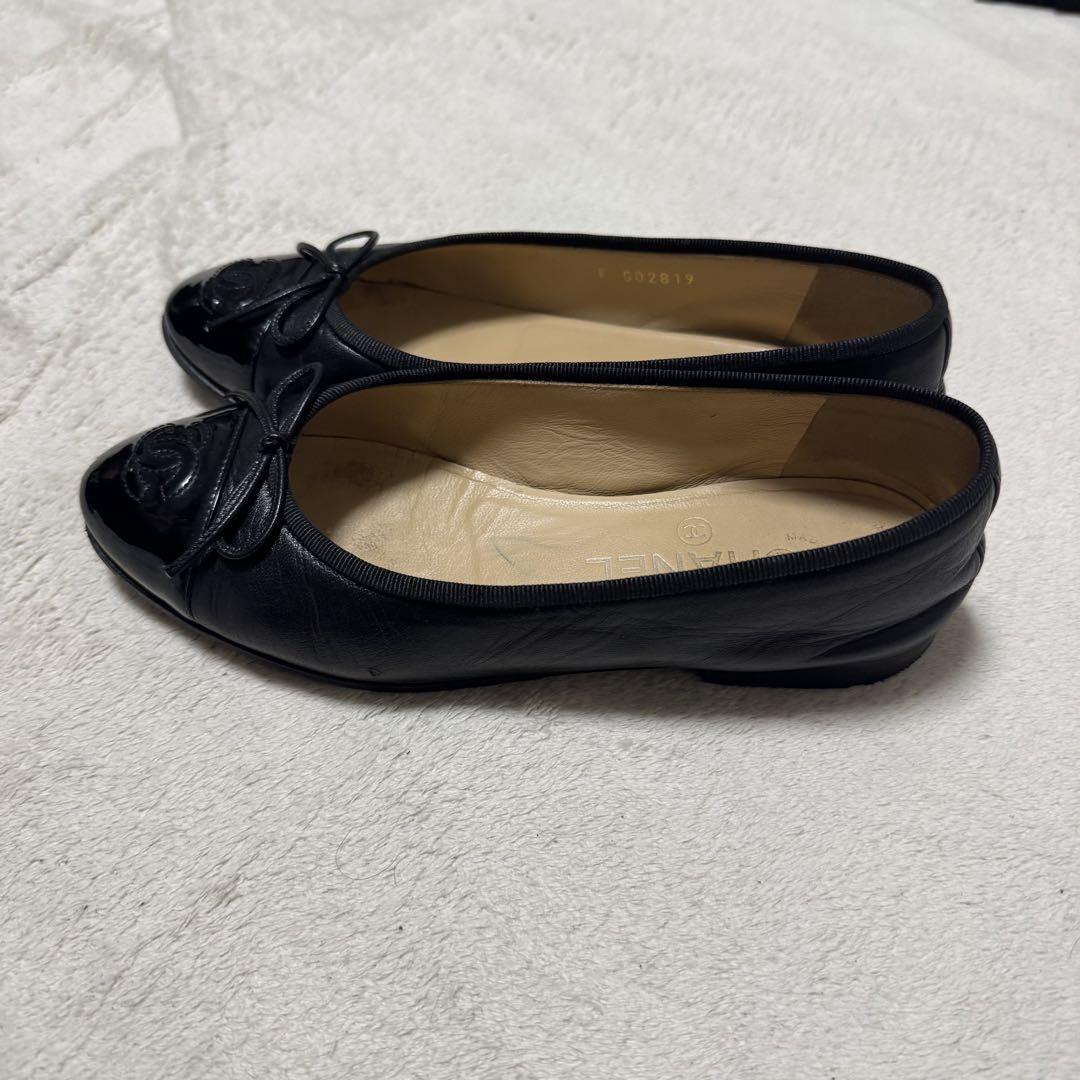 CHANEL✨シャネル ココマーク 35 レザー パンプス 黒 22.5