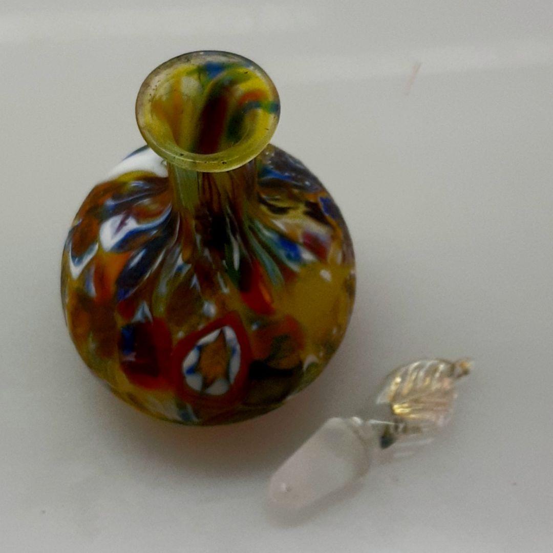 MURANO GLASS ムラノ 金彩 ミルフィオリ パフュームボトル 香水
