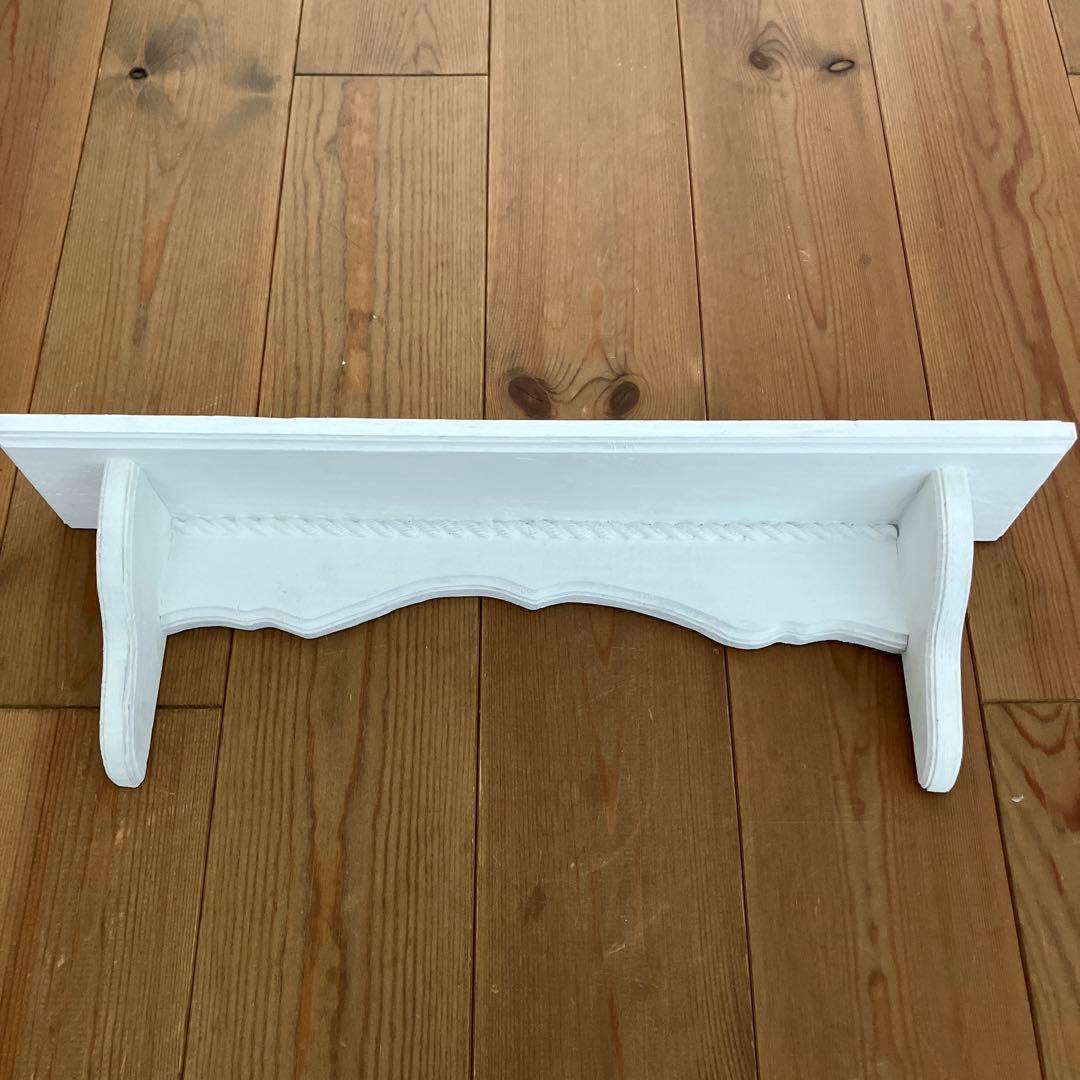 アンティーク　フォールシェフ　壁掛け棚　シャビー