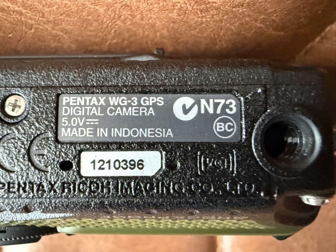 【美品】PENTAX ペンタックス デジカメ WG-3 GPS 防水 耐衝撃