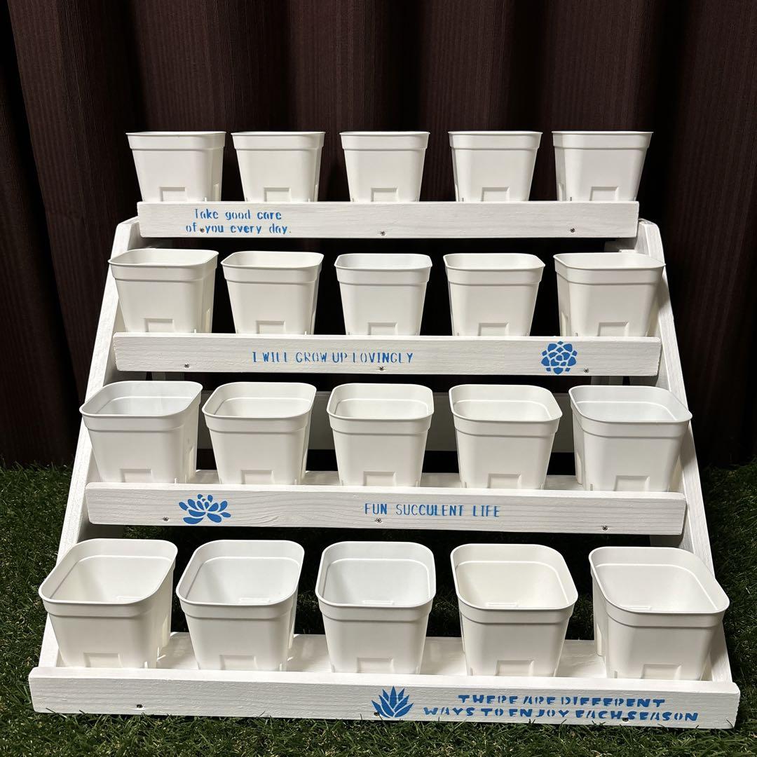 F36 ウッドプランター多肉植物 多肉植物棚 花台 整理棚 収納棚