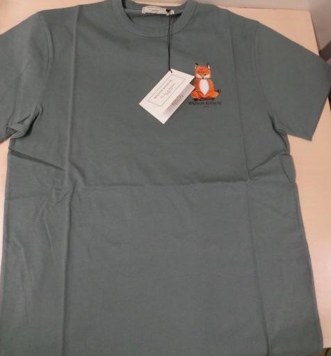正規品新品☆MAISON KITSUNE☆Lotus FoxロゴTシャツ・XS