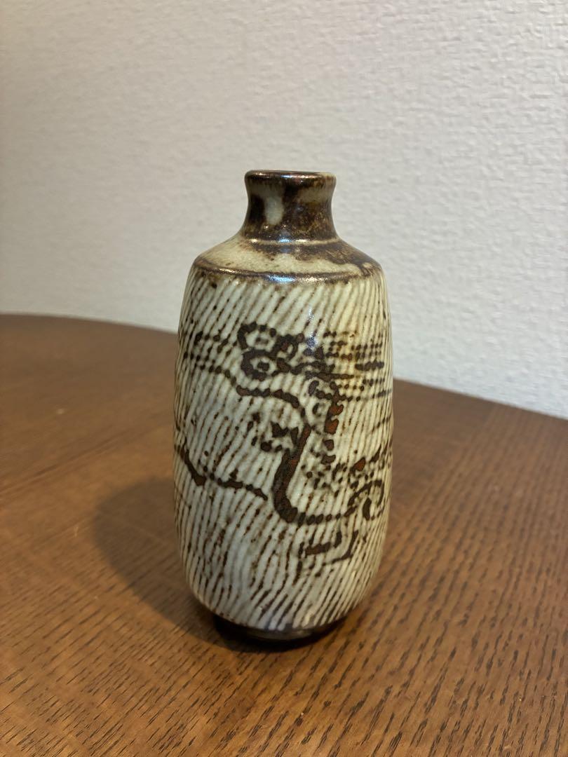 オープニング 大放出セール 人間国宝 酒器 島岡達三 メルカリ - 共箱 絵付 石洞山人 昇龍徳利 工芸品