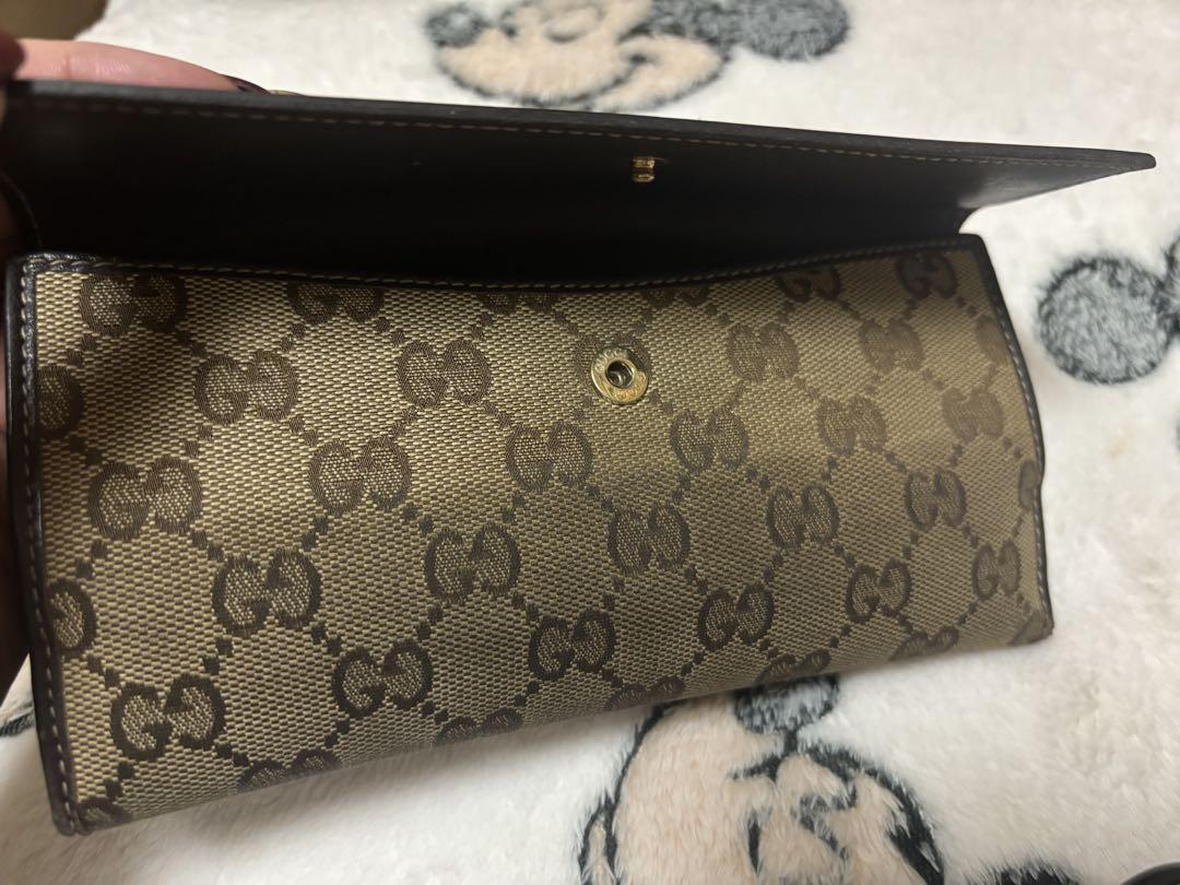リアル 大特価！！GUCCI/GGキャンバス/ハート/長財布/キャンバス/CML/総柄 小物