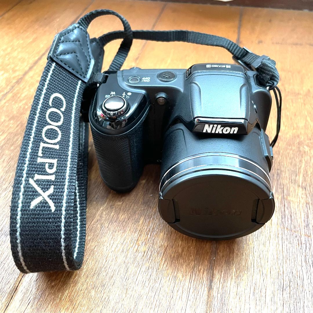 【動作品】Nikon COOLPIX L810 電池駆動 ストラップ キャップ