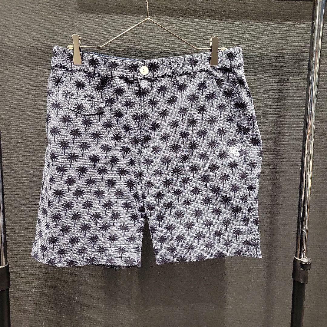 PG パームツリー柄パンツ ネイビー系