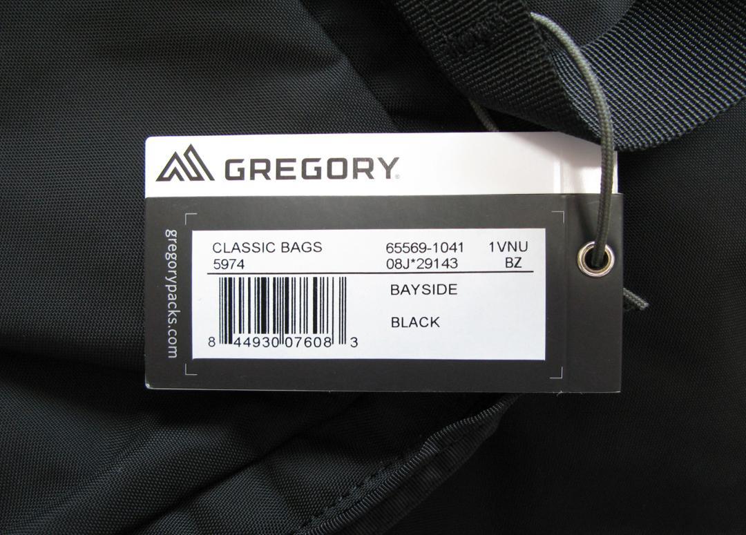 ■ 新品 ■ GREGORY BAYSIDE TOTE / 黒　ジッパープル付