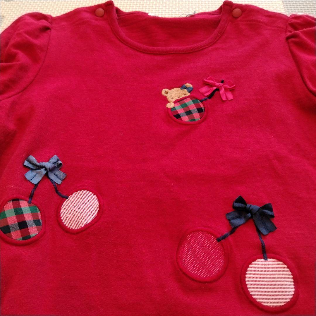 familiar ♡ さくらんぼ Tシャツ ♡現行品