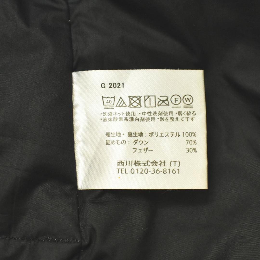 【美品】 アツコマタノ ダウンベスト ジャケット L相当 総柄 マルチカラー ♪