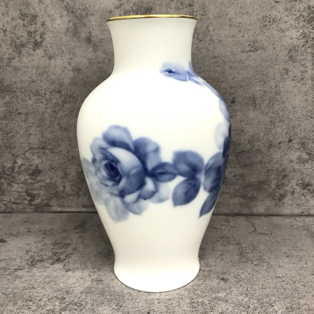 BLUE ROSE ブルーローズ 花瓶 (大) 大倉陶園 | Antique Nanae