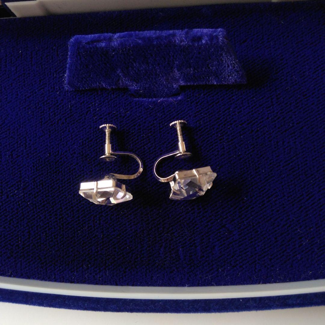 【新品　未使用】美品☆天然水晶 クリスタル ネックレス&イヤリング セット 新品 未使用】美品☆天然水晶 クリスタル ネックレス&イヤリング